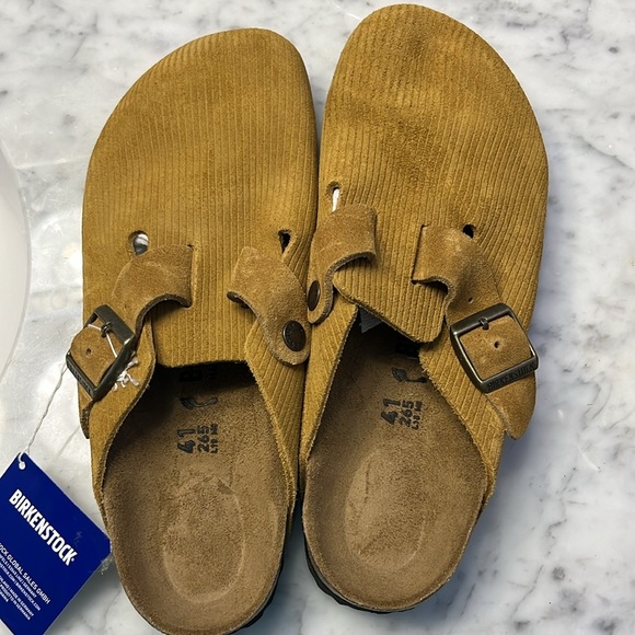 Birkenstock Boston Suede Embossed Clog Size 10 NWT - Picture 13 of 13